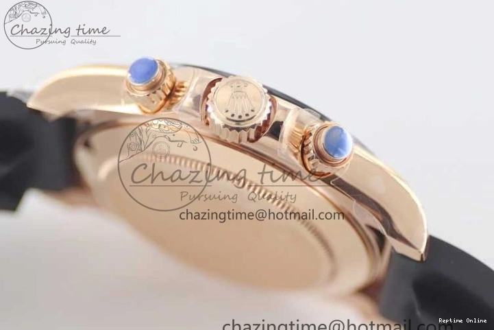 0117 Daytona 116515 RG TWF 1:1 Best Edition 904L Steel Black RG Dial on Oysterflex Strap A Popular 2415